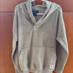 Ouris Mini Olive Hooded Pullover Sweatshirt for Kids